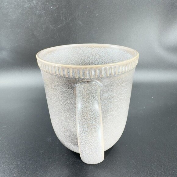 Pier 1 Easton Charcoal Gray Stoneware Coffee Mug Cup Set 2 Mugs Cups Ceramic - Picture 10 of 11